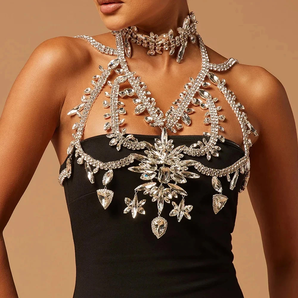 Summer Exaggerated Crystal Bra - Body Jewelry Vest recension och pris