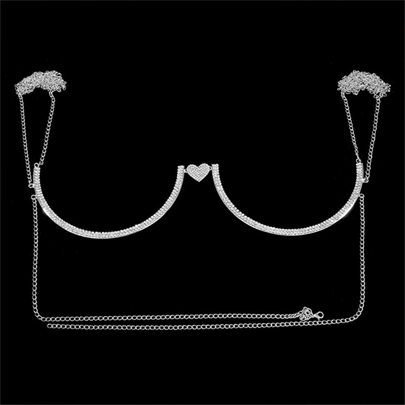 Stonefans Heart Rhinestone Che - Body Jewelry Waist Chains recension och pris