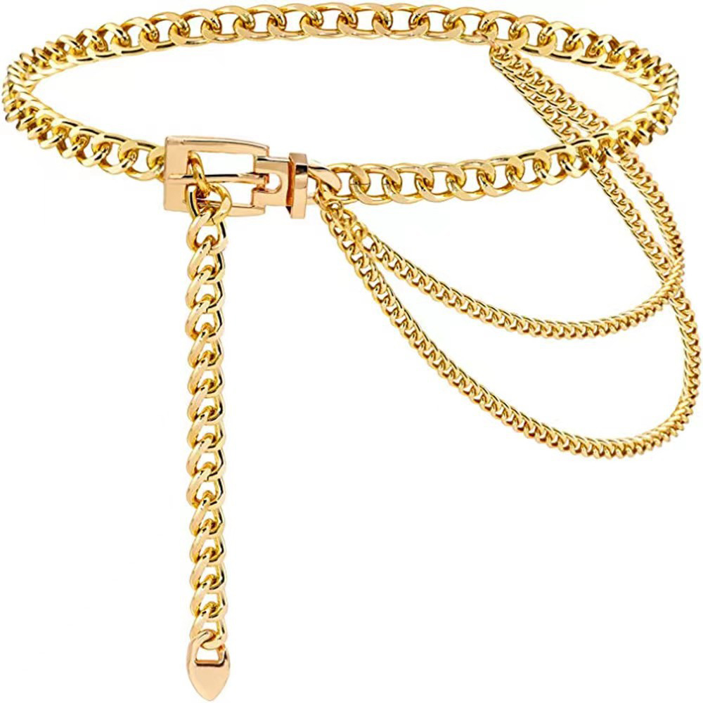 Punk Waist Chain Metal Belt La - Body Jewelry Bulk recension och pris