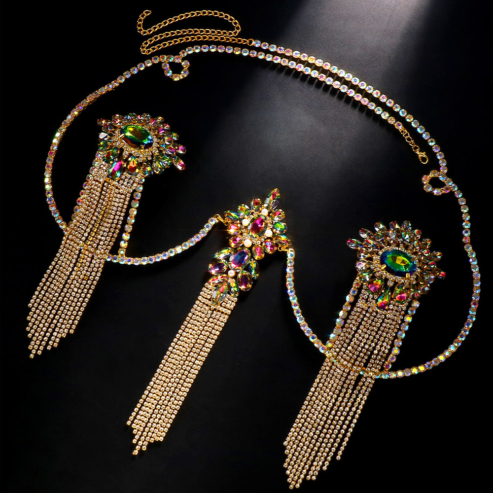 Sexy Tassel Color Crystal Ches - Body Jewelry Rings recension och pris