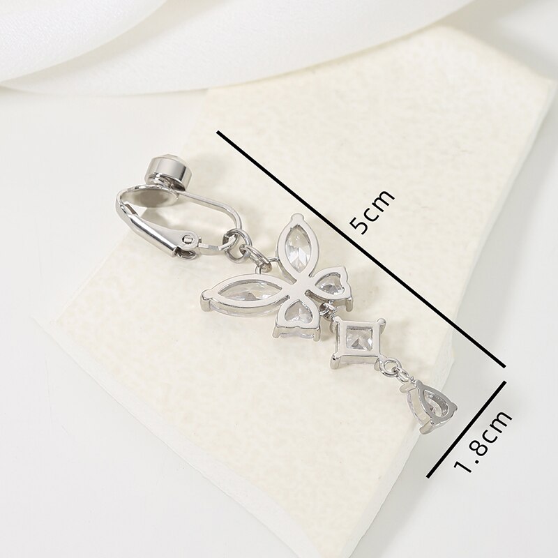 Butterfly Shape Clip On Fake B - Body Jewelry Belly Button Rings recension och pris