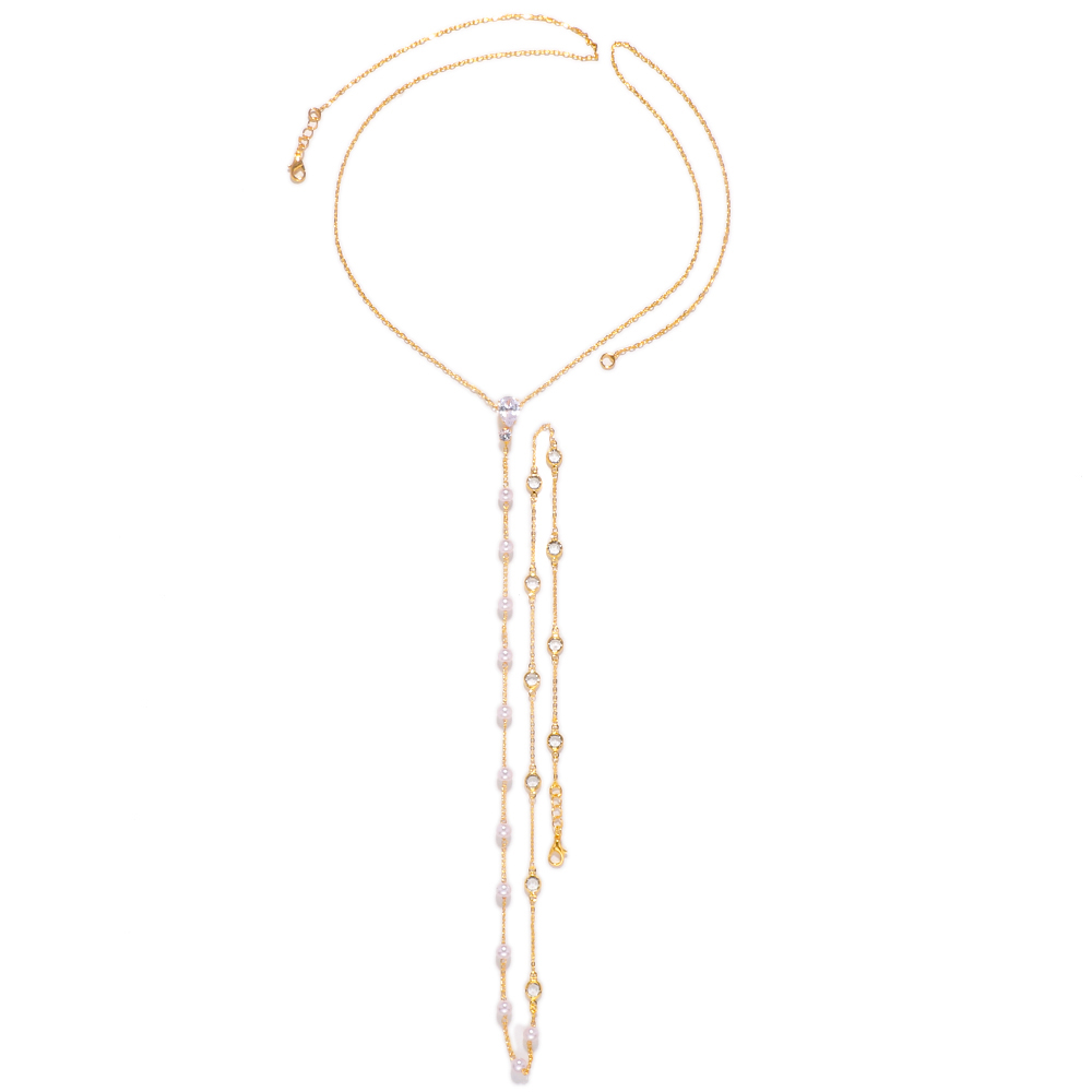 Fashion Bridal Back Chain Jewe - Body Jewelry Back recension och pris